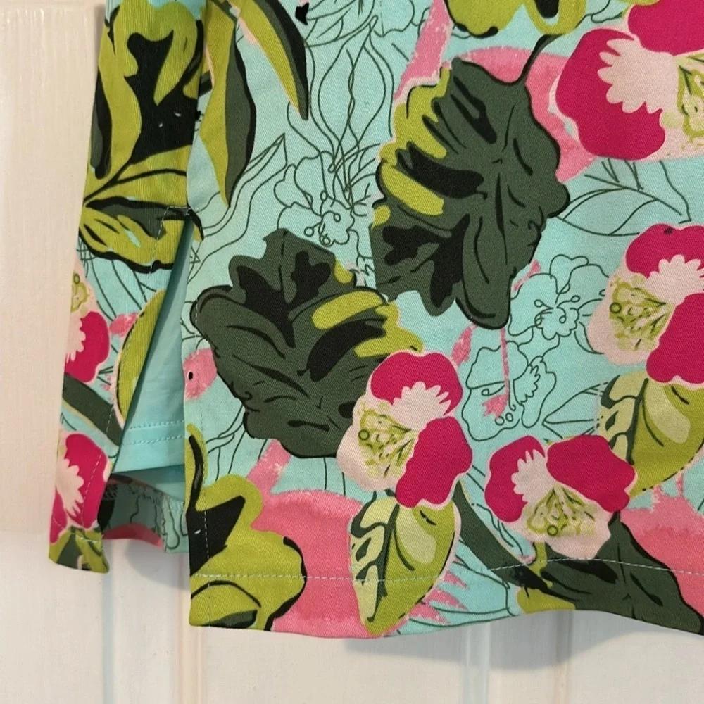 Women’s Allyson Whitmore Golf Flamingo Jungle Floral Tropical Skort Size 14